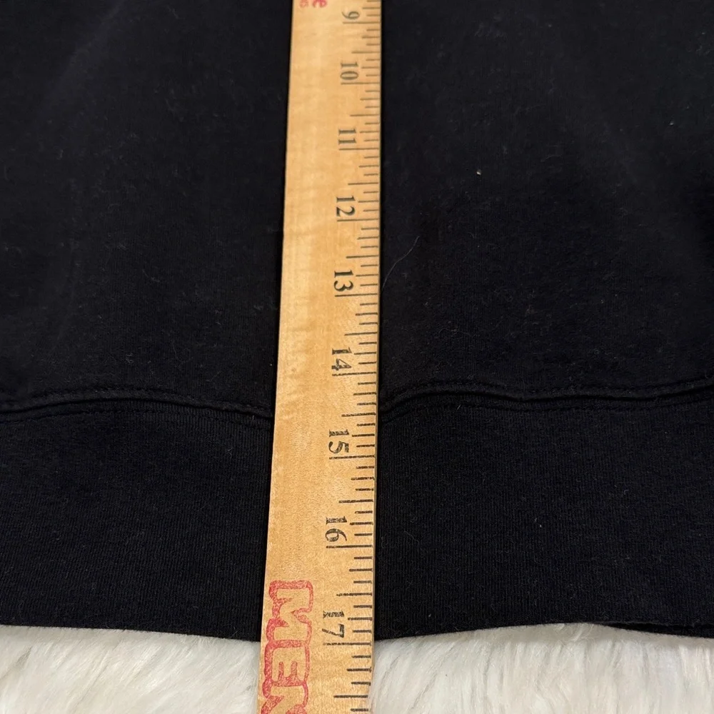 ALO Yoga Bae Women’s Black Cropped Hoodie S M Athleisure Streetwear Pullover